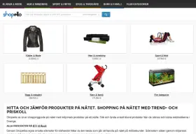 Screenshot of Shopello website as of 2014